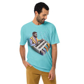 Abstract Kirigram Forest artwork on men's t-shirt.